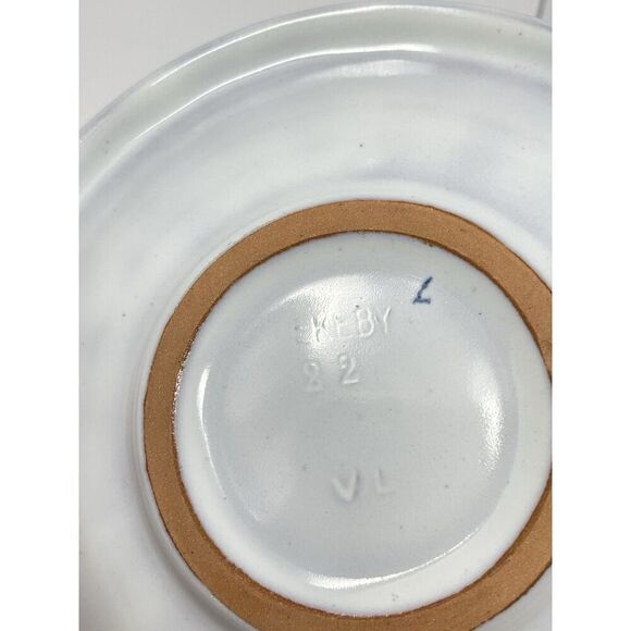 Upsala Ekeby Vicke Lindstrand Ceramic MCM Dessert Fruit Side Plates 7” Set Of 6 - Picture 4 of 8